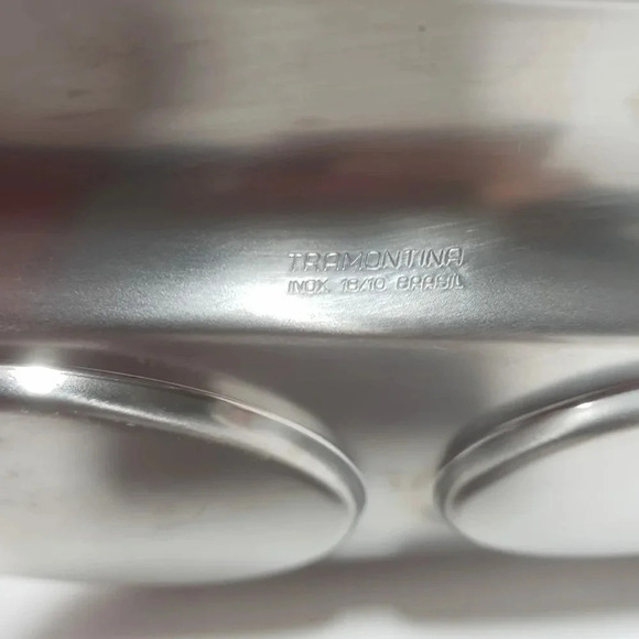 Tramontina Stainless Sugar and Creamer Set. - Picture 10 of 13